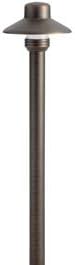 Kichler 15506CBR Transitional One Light Landscape Accent in Brass Finish 17.25 inches