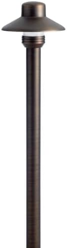 Kichler 15506CBR Transitional One Light Landscape Accent in Brass Finish 17.25 inches