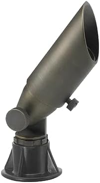 Premium Brass Landscape Lighting - 1 Micro Spotlight - Safe &amp Simple Installation with DIY Plug n’ Play Technology (Midnight Bronze)