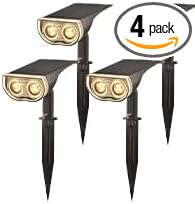 Consciot Solar Spot Lights Outdoor SP001U Soft White 4 Pack