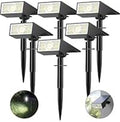 8 Pack Solar Spot Lights Outdoor 56LED Outdoor Solar Lights for Yard 4 Lighting Modes Solar Landscape Spotlights Waterproof Auto On/Off Solar Powered Lights Garden Pathway (Cool White)