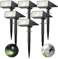 8 Pack Solar Spot Lights Outdoor 56LED Outdoor Solar Lights for Yard 4 Lighting Modes Solar Landscape Spotlights Waterproof Auto On/Off Solar Powered Lights Garden Pathway (Cool White)