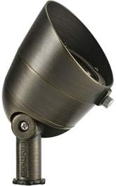 Kichler 16157CBR27 Transitional Accent from Landscape LED Collection in Brass Finish 3.50 inches