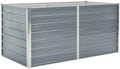 Raised Planter BoxPlants Elevated Garden BoxesElevated Vegetable Growing BedGrow Herbs and Vegetables OutdoorsRaised Garden Bed 63x31.5x30.3 Galvanised Steel Gray