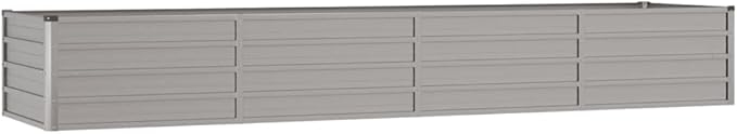 YAFF Garden Raised Bed Rusty Corten Steel Large Heavy Weight Weather-Resistant Outdoor Planter Box 126x31.5x17.7 for Vegetables Flowers Herbs with Open Bottom Drainage Low Maintenance