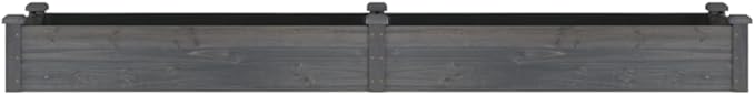SKM Garden Raised Bed Grey Solid Fir Wood Non-Woven Fabric LargeGrey (Weight 16.98KG)