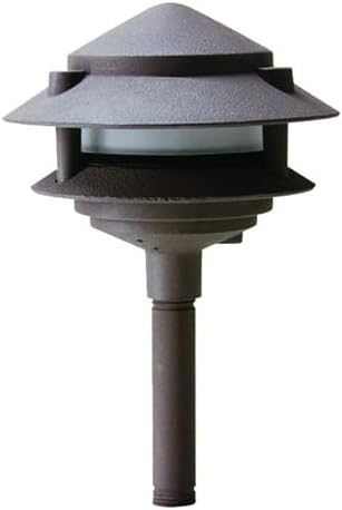 Westgate Lighting LED Pagoda Lights - 12V 17 Bronze Finish Landscape Lighting - Area Lights with Heavy - Duty Clear Glass Lens