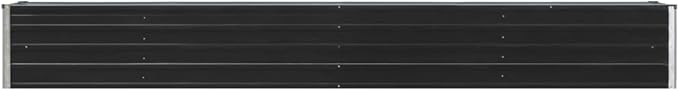 YAFF Garden Raised Bed Galvanized Steel 126x15.7x17.7 Anthracite
