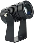 Outdoor LED Spotlight - Warm White Narrow Beam Projector Light Remote-Controlled Illumination for Building Exterior Waterproof Wall Lighting Fixture