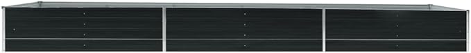 Garden Raised Bed Galvanized Steel 189x31.5x17.7 Anthracite