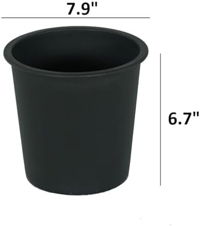 7.9 Round Nursery Plant Pot GPlastic Pots with Drainage (5 Pack)
