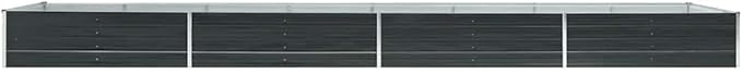 Galvanized Steel Garden Raised Bed for Outdoor Planting Large Metal Planter Boxes for Herbs Vegetables and Flowers - 236.2x31.5x17.7