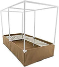Grassroots Fabric Pots 4' x 8' Living Soil Raised Bed with Trellis Fittings