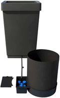 AutoPot 1 Pot GeoPot System with 5 Gallon Fabric Pot - Self-Watering Gravity-Fed Hydroponic System (1Pot with 12.4 gal Tank) Indoor Black
