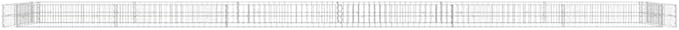 Gabion Raised Bed Galvanized Steel 236.2x39.4x7.9 Lawn Planters