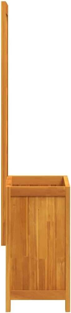 Raised Planter Box with Sturdy Trellis 52 Tall Wooden Elevated Garden Box 21.7 x 11.6 in Solid Acacia Outdoor Planter for Patio Balcony Vegetables and Climbing Flowers