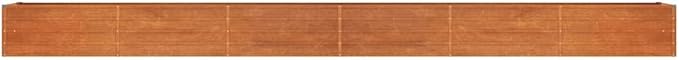 SKM Garden Raised Bed Rusty Corten Steel Large ToughBrown (Weight 55.12LBS)