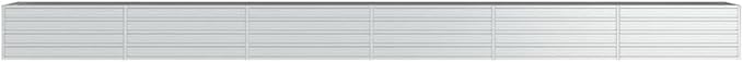 Garden Raised Bed Silver Galvanized Steel Extra Large Gardening Pots &amp Planters 316903