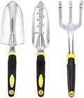 Farm Tool Set Three-Piece Aluminum Alloy Garden Tool Set Gardening Tools(Yellow 3 Piece Set)
