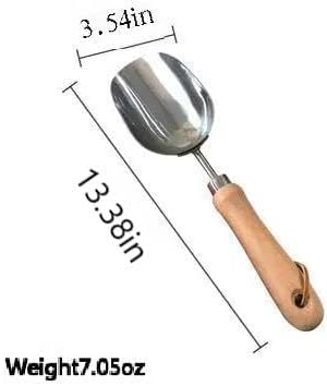 Garden Tool Set Stainless Steel Hand Trowel Scoop Fork - Durable Wood Handle Gardening Tools for Planting &amp Potting - Essential Indoor Outdoor Garden kit for Home Gardener (Style A)