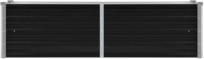 Garden Raised Bed 63x15.7x17.7 Galvanized Steel Planter Box for Outdoor Vegetable Garden Flower Beds Raised Planter for Patio Backyard and Balcony