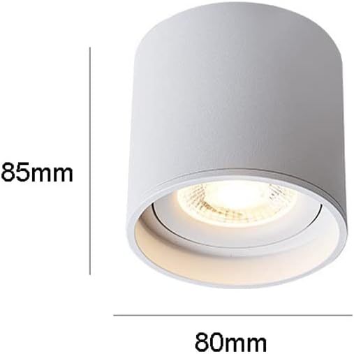 Led Mounted Spotlight 2 Packs Ceiling Downlight Cylindrical Hallway Lamp Adjustable Directio l Accent Spot Lighting Corridor Gallery Spotlights