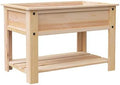 Panacea 81711 Mission Cedar Elevated Garden Bed with Shelf Tan 4'L 32 H