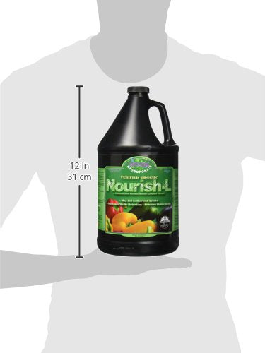 MICROBE LIFE HYDROPONICS Nourish-L Liquid Fertilizer for Hydroponics Gardening Stimulator to Enhance Plant Nutrient Absorption for Fruits and Vegetables Better Yields Better Grows 1 Gallon