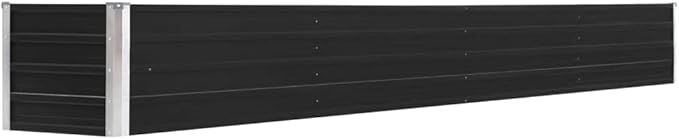 YAFF Garden Raised Bed Galvanized Steel 126x15.7x17.7 Anthracite