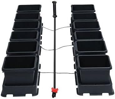 AutoPot 12 Pot easy2grow System (2.2 Gallon Plastic Pots) (*Includes AIRBASES &amp AIRDOMES) Dual-Pot Self-Watering Gravity-Fed System (12Pot - 2.2 Gallon - No Tank)