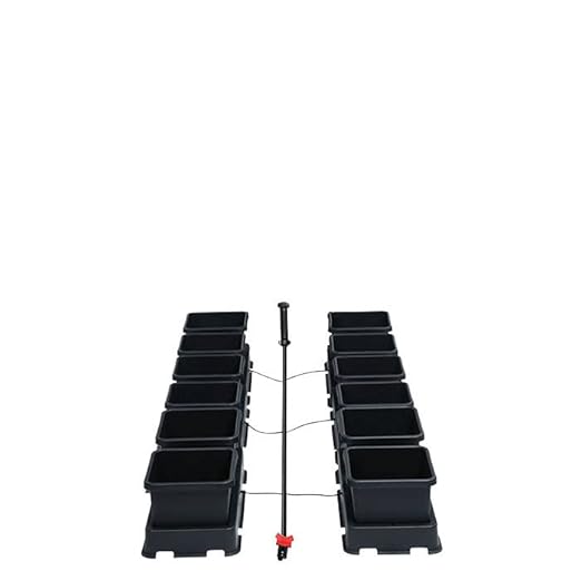 AutoPot 12 Pot easy2grow System with 2.2 Gallon Plastic Pots and No Tank - Dual-Pot Self-Watering Gravity-Fed Hydroponic System (12Pot - 2.2 Gallon - No Tank)