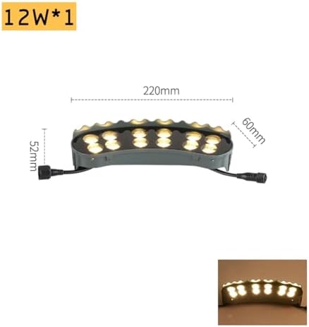 12W LED Ring Lights for Tree Roots Uplighting IP65 Waterproof Outdoor Landscape Lighting Kit 1160LM 3000K Spotlight 5-Lights Wired Garden Decor