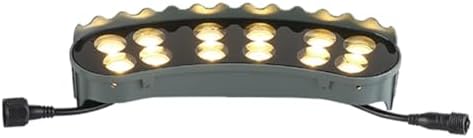 12W LED Ring Lights for Tree Roots Uplighting IP65 Waterproof Outdoor Landscape Lighting Kit 1160LM 3000K Spotlight 5-Lights Wired Garden Decor