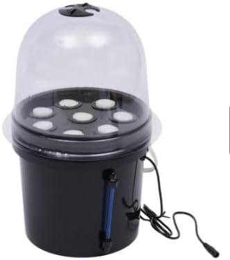 Hydroponics Planting Growing Kit 8 Holes 5L Fog Seedling Box Aeroponic Bucket Hydroponic Equipment Seedling Cultivation for Home