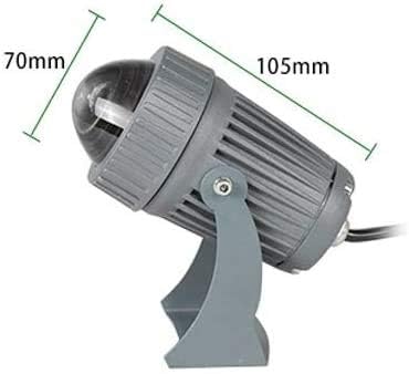 Sconces Wall Light Creative 10w Spotlight LED Outdoor Waterproof IP65 Long-Range Beam Light Outdoor Exterior Wall Spotlight Long Shot Beam Light Projection Light Wash Column (Blue