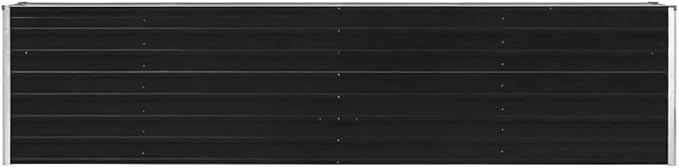 Raised Garden PlanterGarden BedGalvanized Raised Garden BedPlanter Raised bedsGalvanized PlanterFlower BedBed 126x15.7x30.3 Galvanized Steel Anthracite