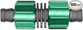 USA Made - Premium Drip Tape Irrigation Tubing (Coupling 100 Pack) (5/8 or .625 - .645) Universal Perma-Loc Connector Barbed Locking Fitting - Fits All Brands 16mm Drip Tape AG Tubing