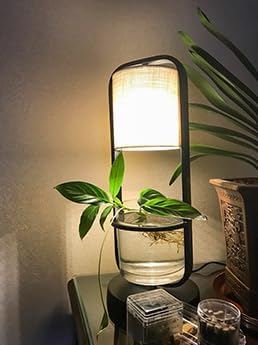 Table Plant Light Grow Light for Indoor Small Plants Full Spectrum 10W 4500K Natural Light 15 Feet Dimer Switch Plug in Cable Cloth Shade Creative Design