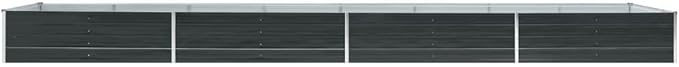 Garden Raised PlanterGarden BedGalvanized Raised Garden BedPlanter Raised bedsGalvanized PlanterFlower BedBed Galvanized Steel 236.2x31.5x17.7 Anthracite