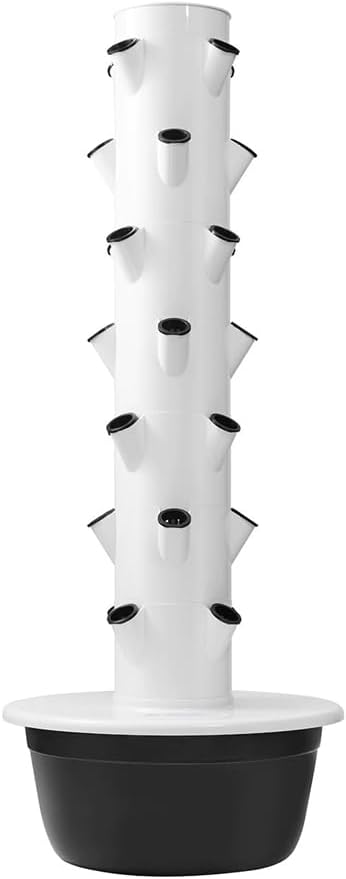 DIY Hydroponic Colonization Cups Hydroponics Tower Garden Hydroponic Growing System Automatic Water Circulation and Intelligent Timer for Gardening LoverWhite9 Tiers