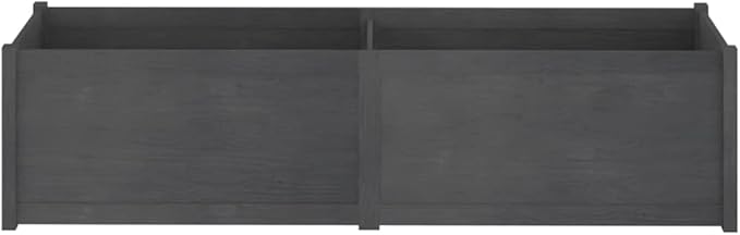 Wooden Garden Planter Box Raised Garden Bed Indoor Outdoor Planter Outdoor Wood Raised Garden Bed for Vegetables Flowers Herbs Gray 78.7x19.7x19.7 Solid Wood Pine-274