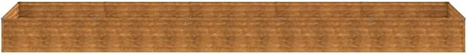 OWOX Corten Steel 189.8 Square Raised Garden Bed Weathered Finish Heavy-Duty Planter for Vegetables &amp Flowers Patio to Backyard