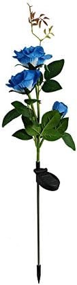 Plant Growing Lamps Solar Flower Light Rose Flower Lamp Led Solar Light for Garden Decoration Waterproof Outdoor Landscape Lawn Lamp for Patio Yard(3)