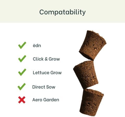 Gourmet Looseleaf Lettuce Blend - Complete Seed Pod Plugs with Plant Food - 10 Pods for Hyrdoponic Gardens Click and Grow Lettuce Grow and Outdoor Gardens