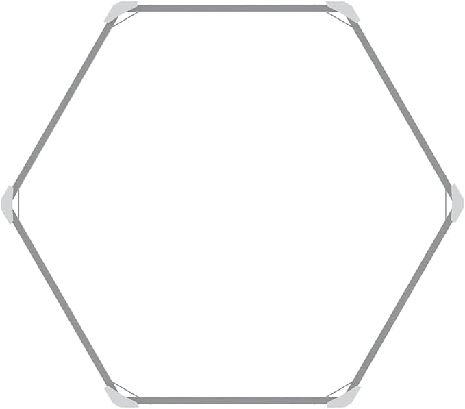 Hexagonal Green Galvanized Steel Raised Garden Bed 50.8x50.8x30.3 Inch Planter for Outdoor Plants Weathered Finish Tall Raised Bed for Gardening