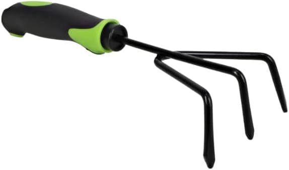 DADE Garden Hand Tools Sets Knit-Latex Grip GlovesSoft-Grip Handles Small Shovel Soft-Grip Handle Trowelby-Pass Pruning ShearSoft-Grip Handle Cultivators (Green) 5 Pcs