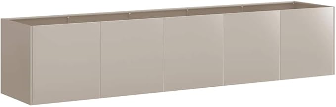 Large Rectangular Corten Planter Box 78.7 Weathering Steel Raised Garden Bed for Balcony Patio Outdoor Herbs and Tomatoes