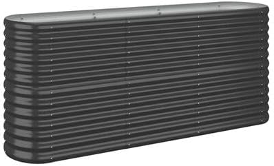 Garden Raised Bed Powder-Coated Steel 59.8x15.7x26.8 AnthraciteWeight:20.19lbs318896