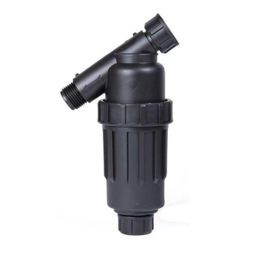 DIG P14-200 3/4 FHT X MHT All-Purpose Heavy Duty Drip Irrigation Kit Inline Y Filter with 200 Mesh Stainless Steel Screen and Flush Cap for Drip Irrigation Micro Sprinklers and Misting Systems