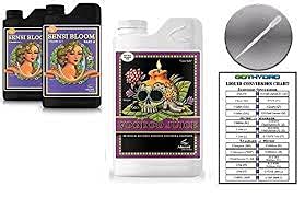 Advanced Nutrients Sensi Bloom A &amp B 1L &amp Voodoo Juice 1L Bundle w/Card &amp Pipette